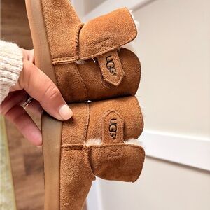UGG Kids Brown Suede Booties